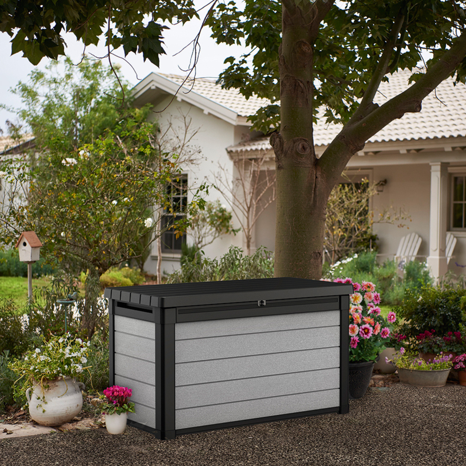 Denali DuoTech 380L Coffre de rangement 123x62x70 cm, Gris Provencelia