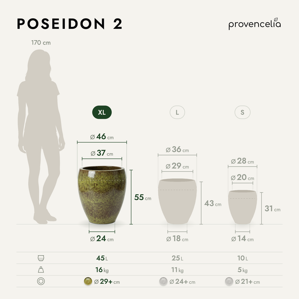 POSEIDON 2 XL – dimensioni