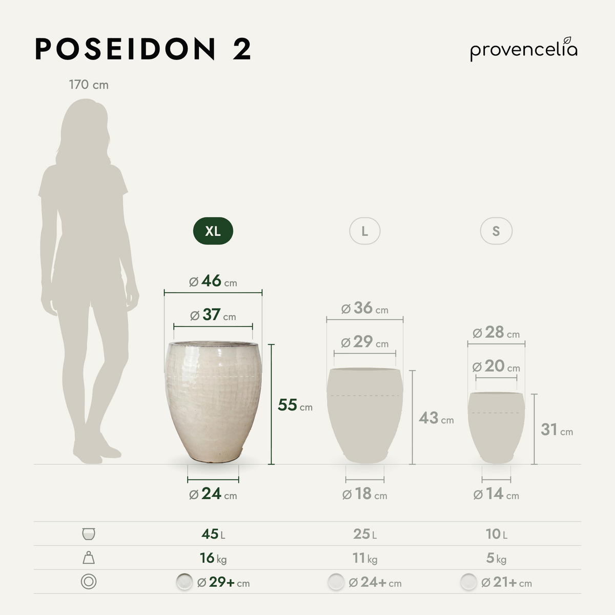 POSEIDON 2 XL – dimensions