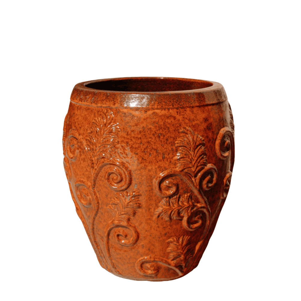 Planter GAIA 75x80cm autumn rust