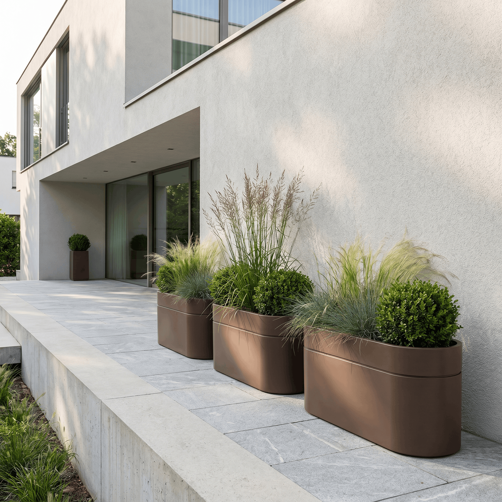 Jardinière INFINITY LINE 120x40x60cm taupe Provencelia