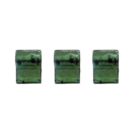 Set di 3 piedini per vaso 6cm verde intenso