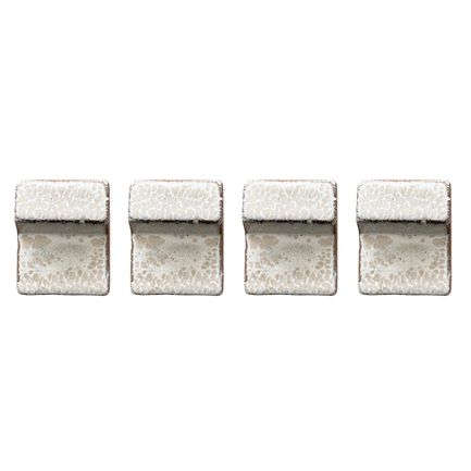 Set di 4 piedini per vaso 6cm crema