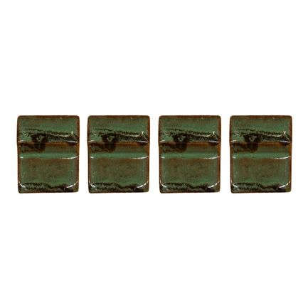 Set di 4 piedini per vaso 6cm verde nebbia