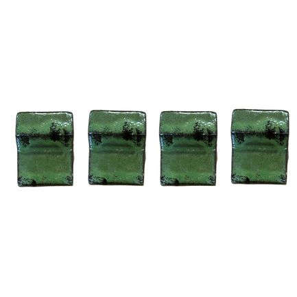 Set di 4 piedini per vaso 6cm verde intenso