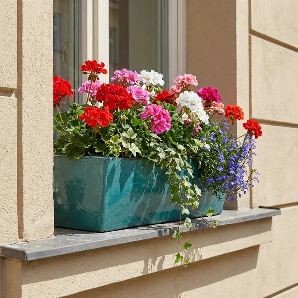 Jardinière GIONO 60x22x18cm brume de jade