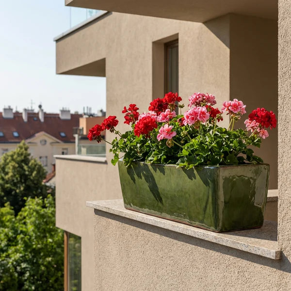 Jardinière GIONO 75x28x21cm vert profond