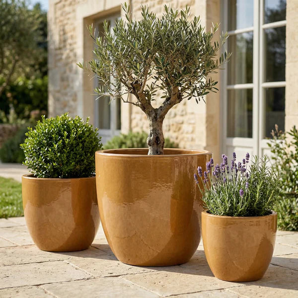 Pot LANCELOT 36x34cm miel ambré