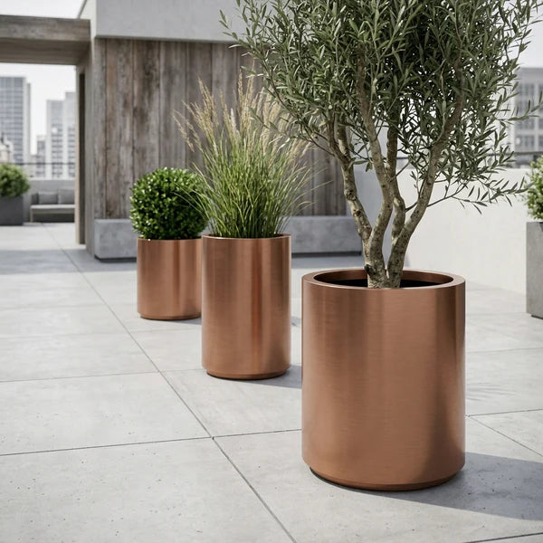 Pot METROPOLE 40x70cm cuivre