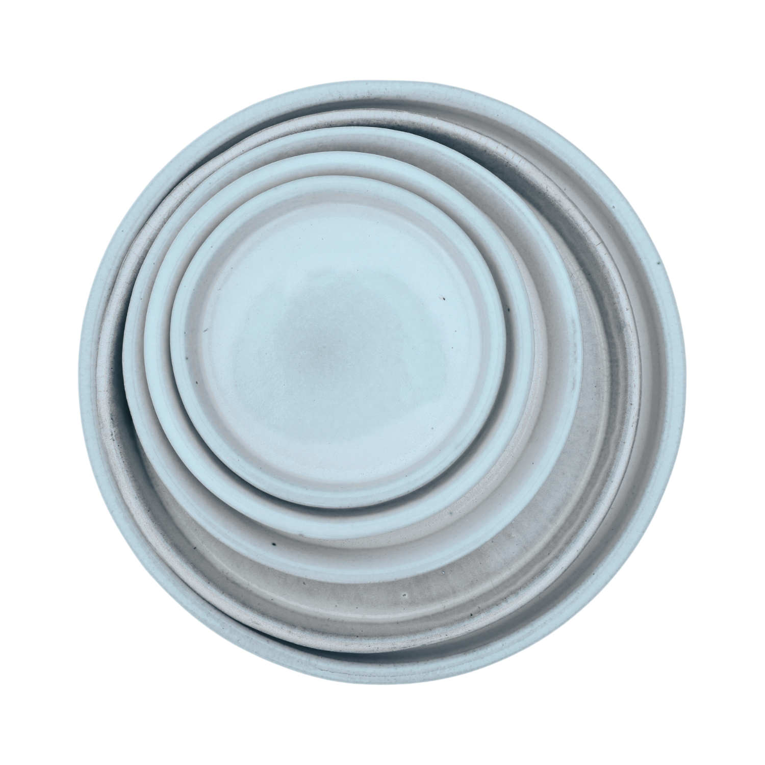 Saucer 20cm, handmade in glazed terracotta, frost-resistant, perle