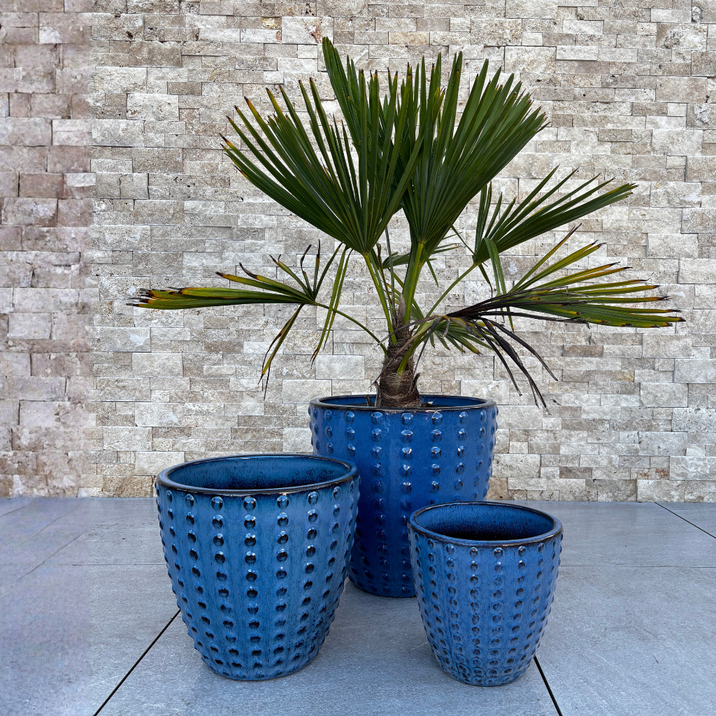 Pot ATTILA 23x22cm bleu antique