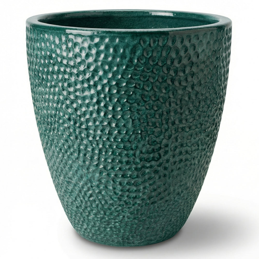 Pot CIGALINE 26x28cm bleu pétrole