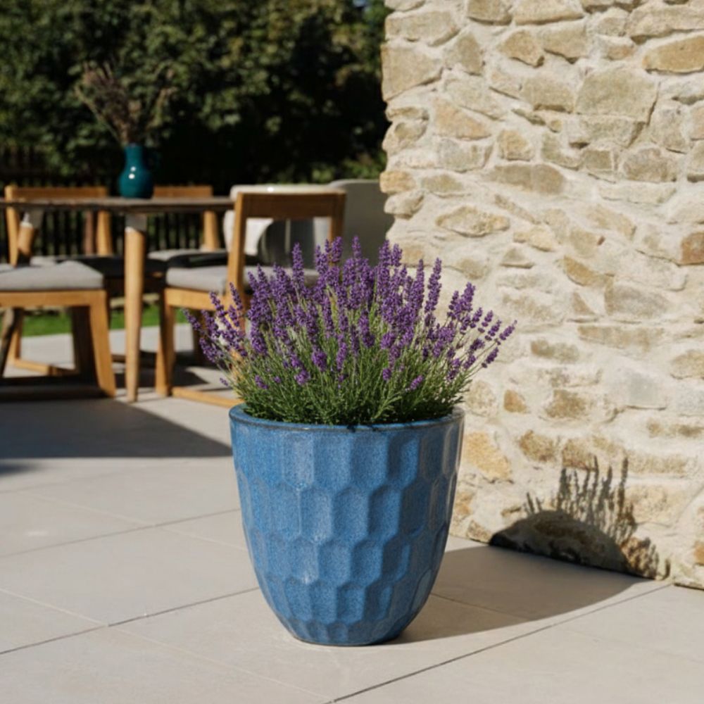 Pot DAUDET 32x40cm bleu antique