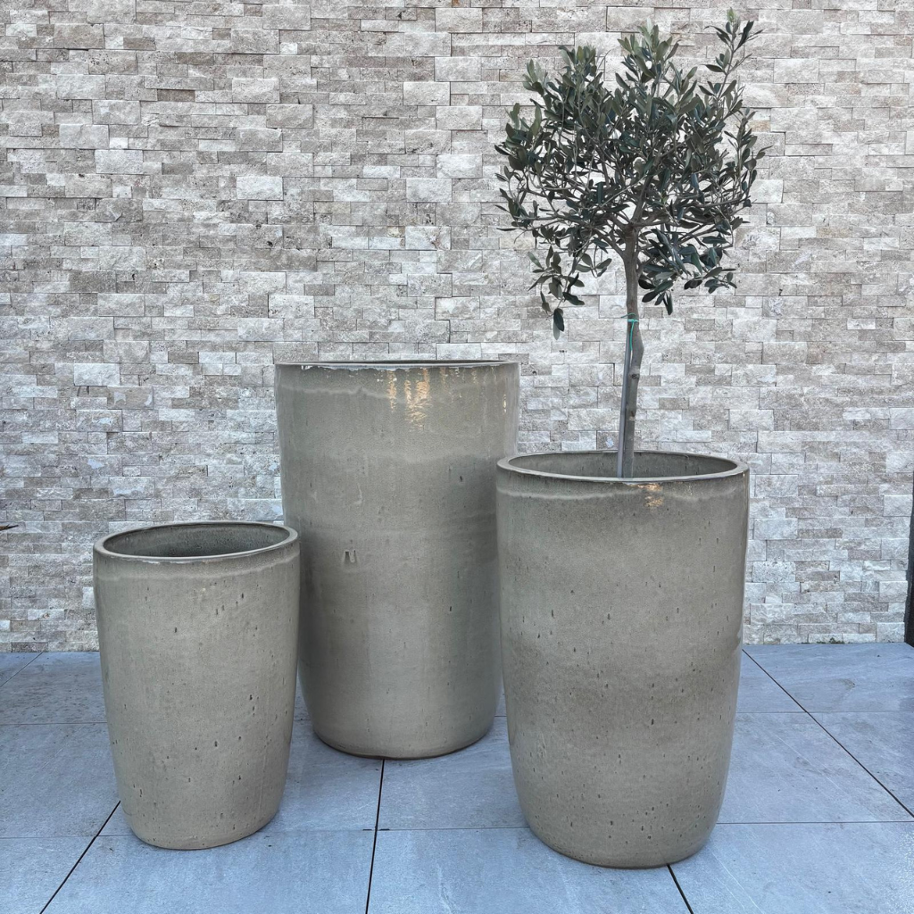 Planter EIFFEL 42x63cm sandblasted bronze