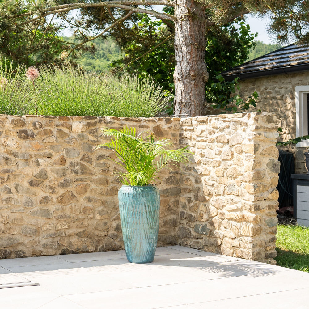 Planter POMPADOUR 36x69cm iron blue