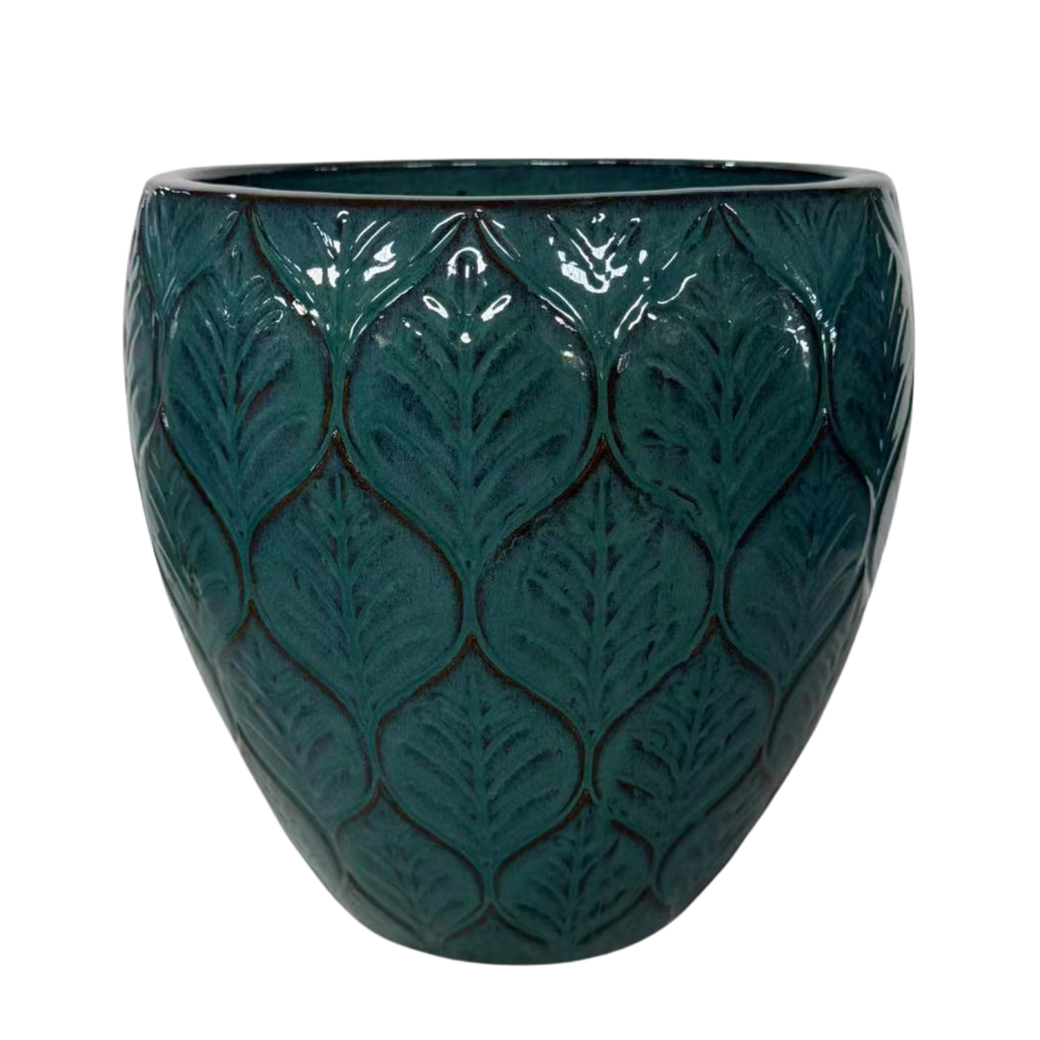 Pot ARTEMIS 49x48cm bleu pétrole Provencelia