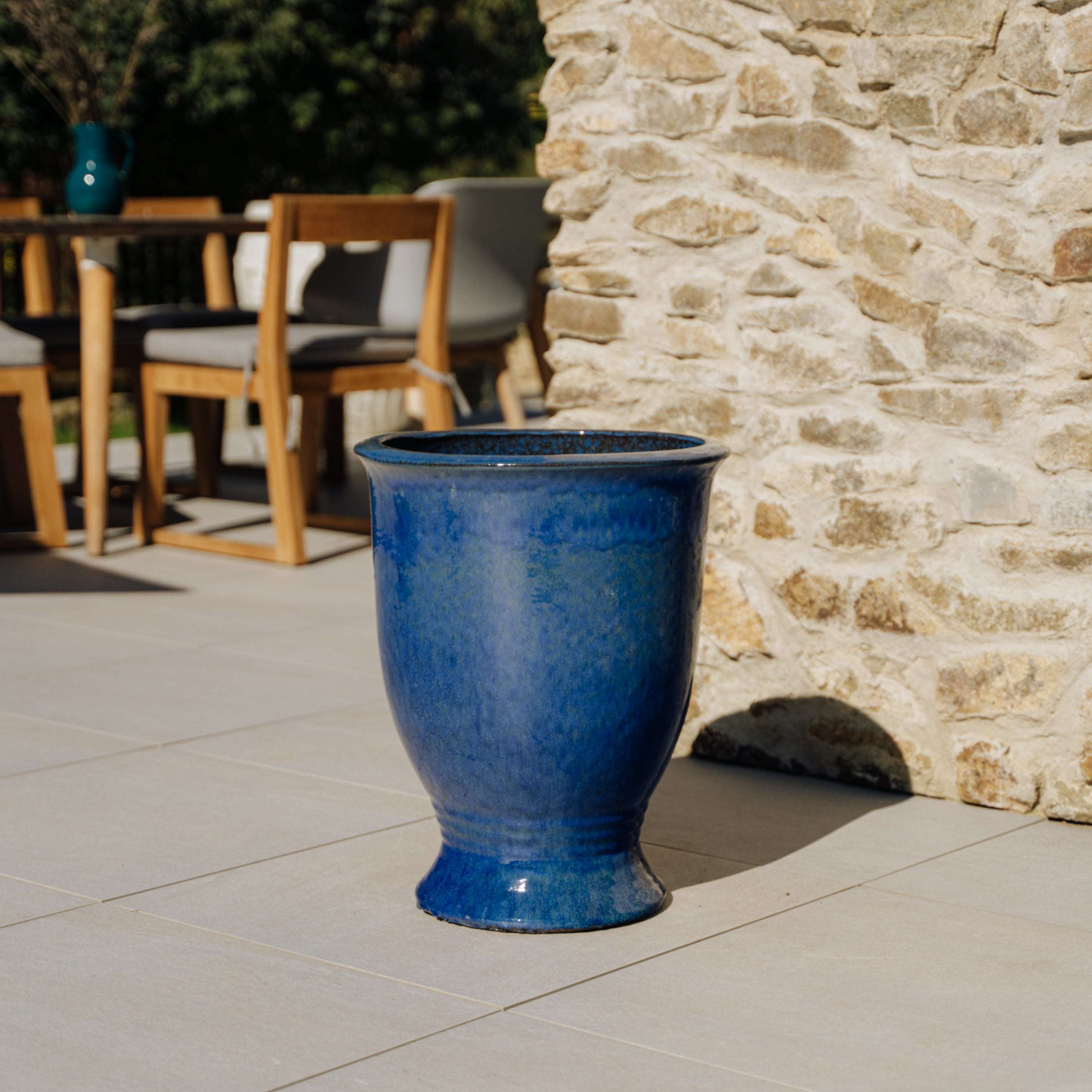 Pot ARTHUR 42x52cm bleu outremer Provencelia