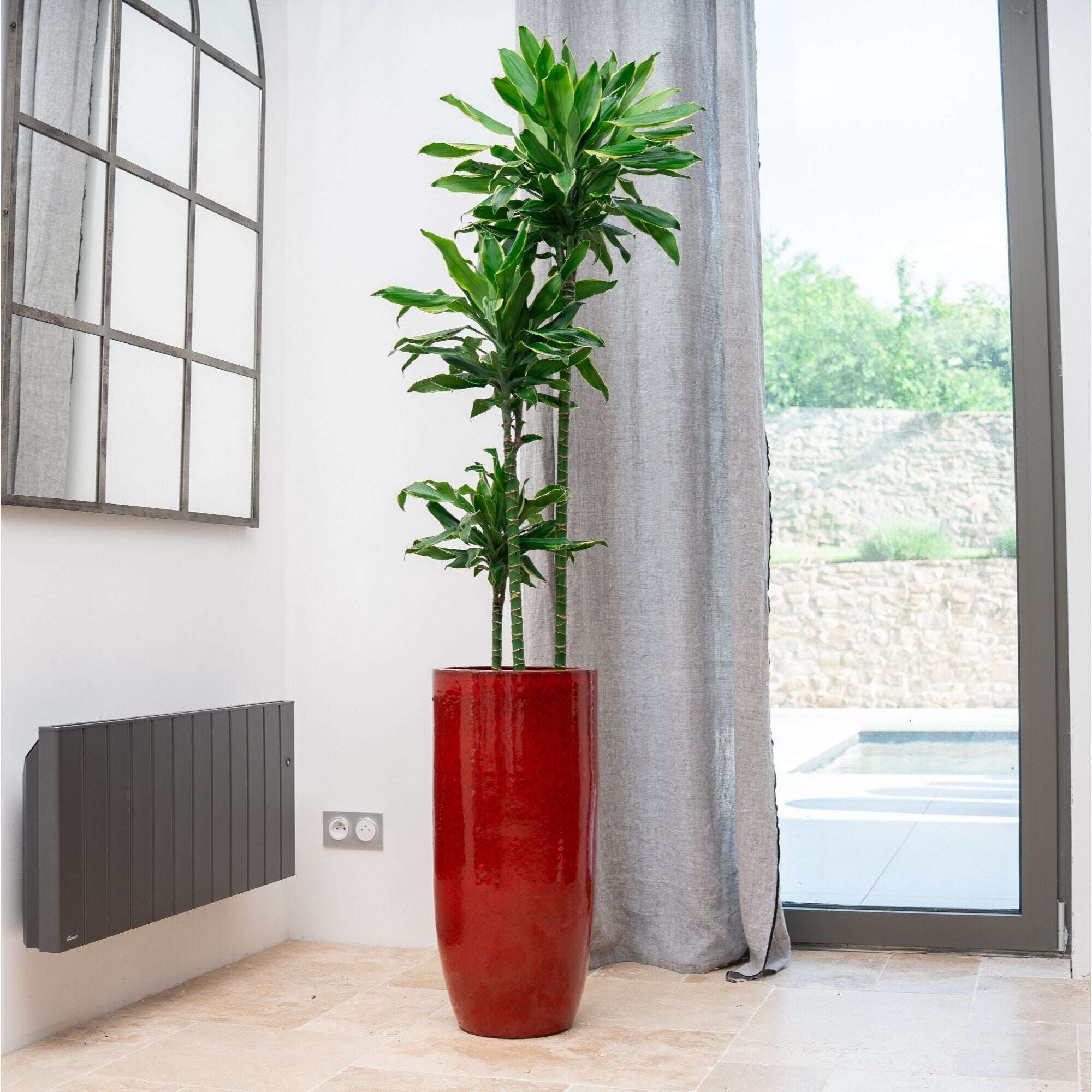 Pot ATHENA 31x70cm rouge tropical Provencelia