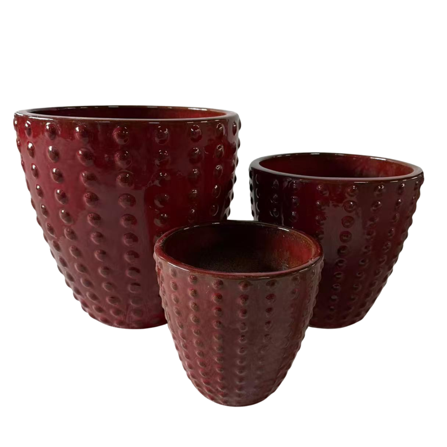 Pot ATTILA 23x22cm rouge impérial Provencelia