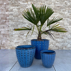 Pot ATTILA 23x22cm bleu antique