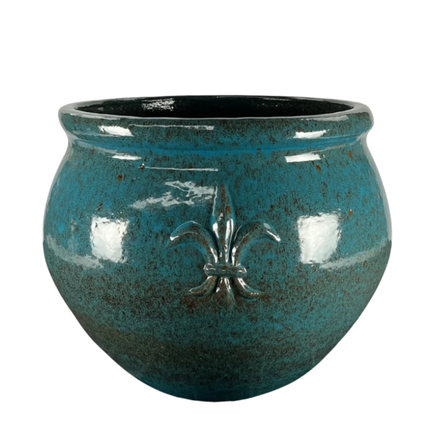 Pot CLOVIS 53x43cm bleu fer Provencelia