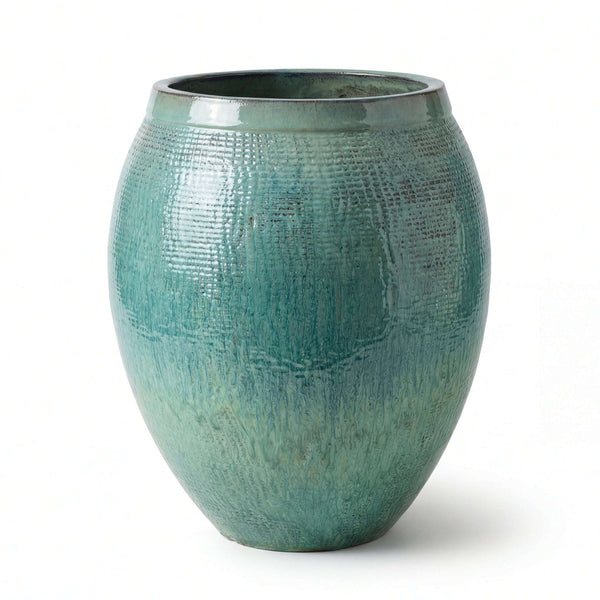 Pot COCOON 66x76cm bleu océan