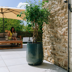 Pot DIANE 42x49cm bleu fer