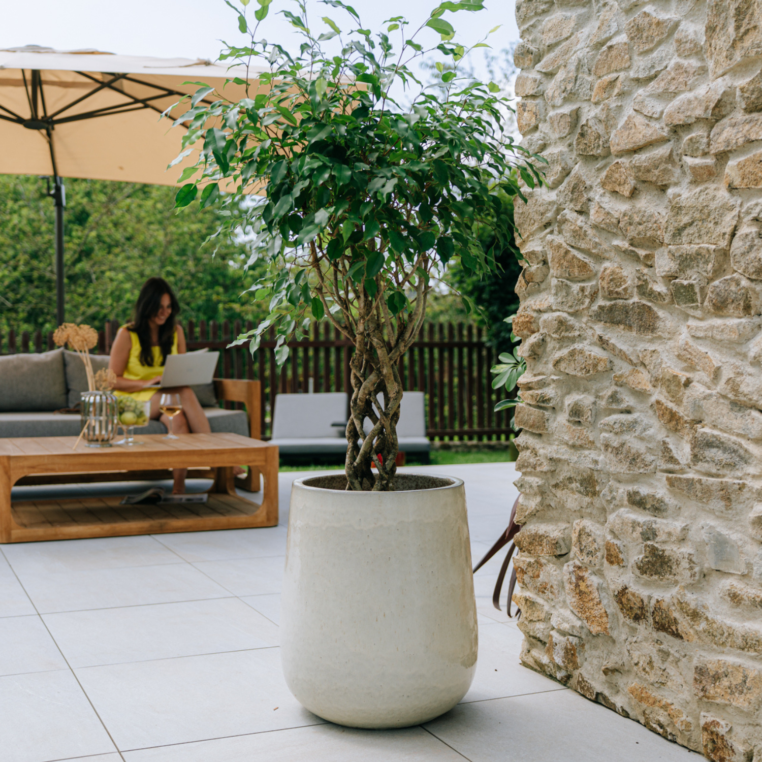 Pot DIANE 42x49cm crème Provencelia