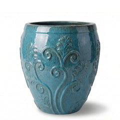Pot GAIA 52x58cm bleu acier