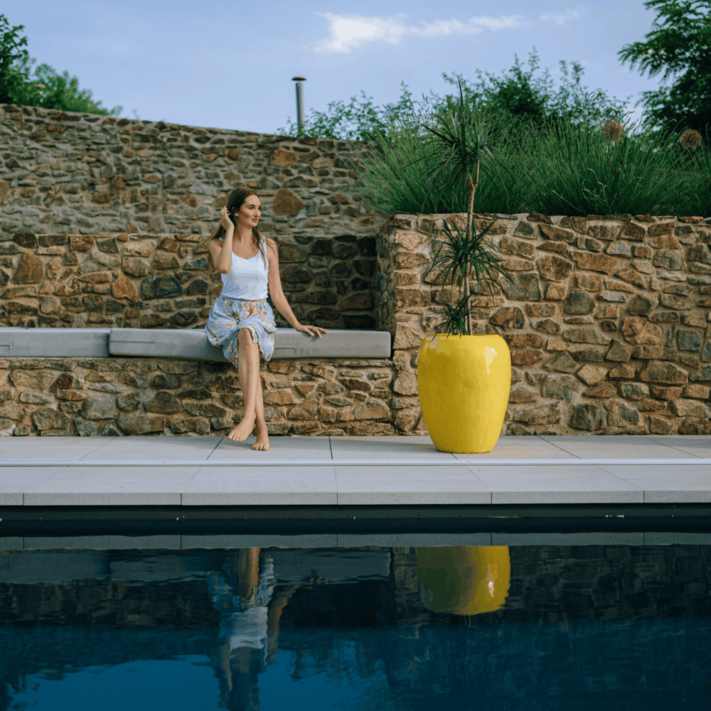 Pot GALILEE 50x60cm jaune