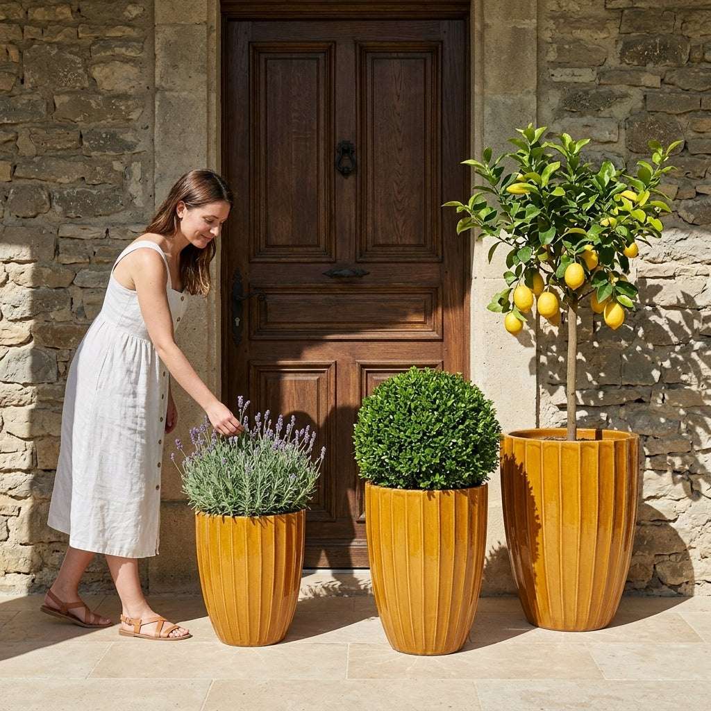 Pot HUGO 55x71cm miel Provencelia