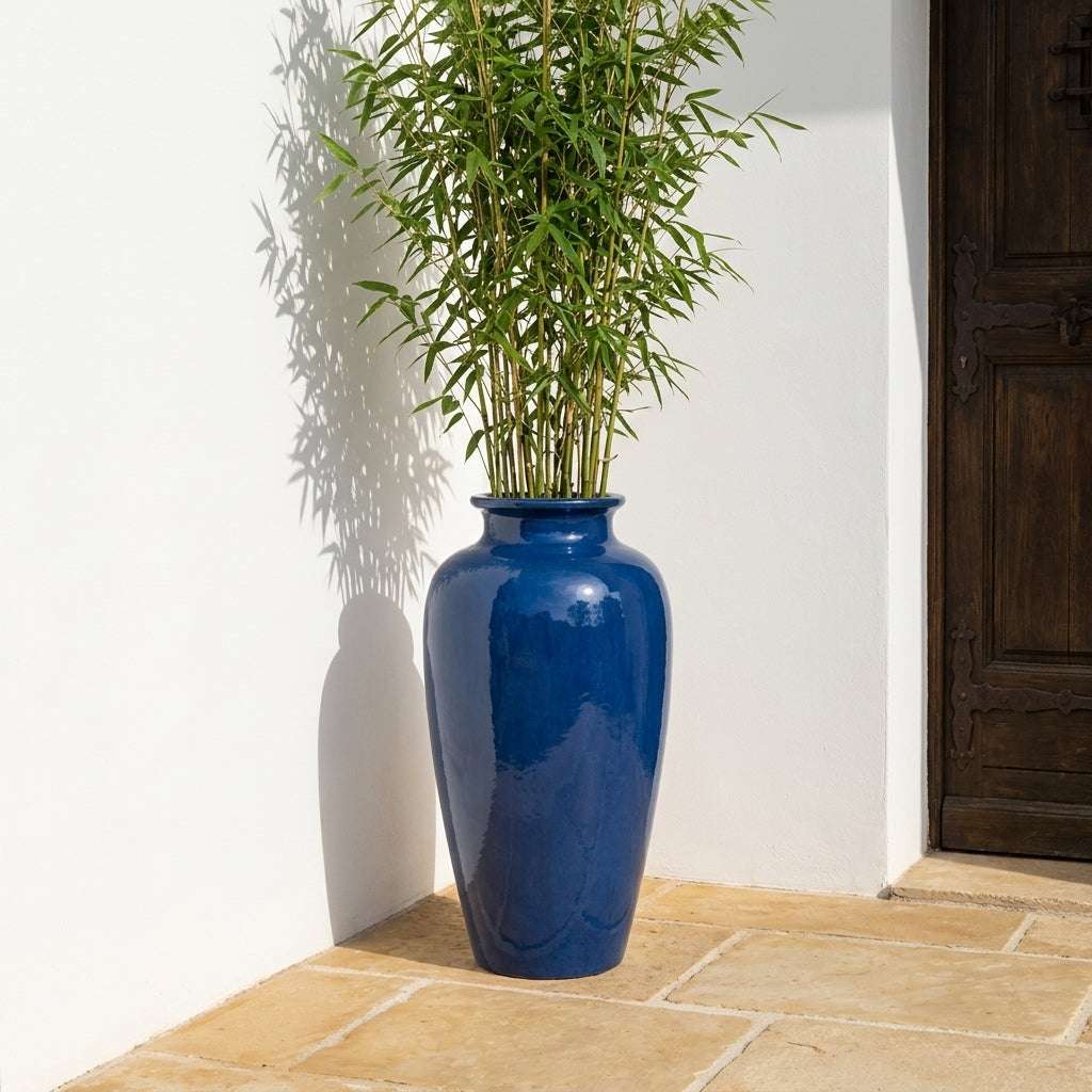 Pot JUPITER 40x83cm bleu nuit Provencelia