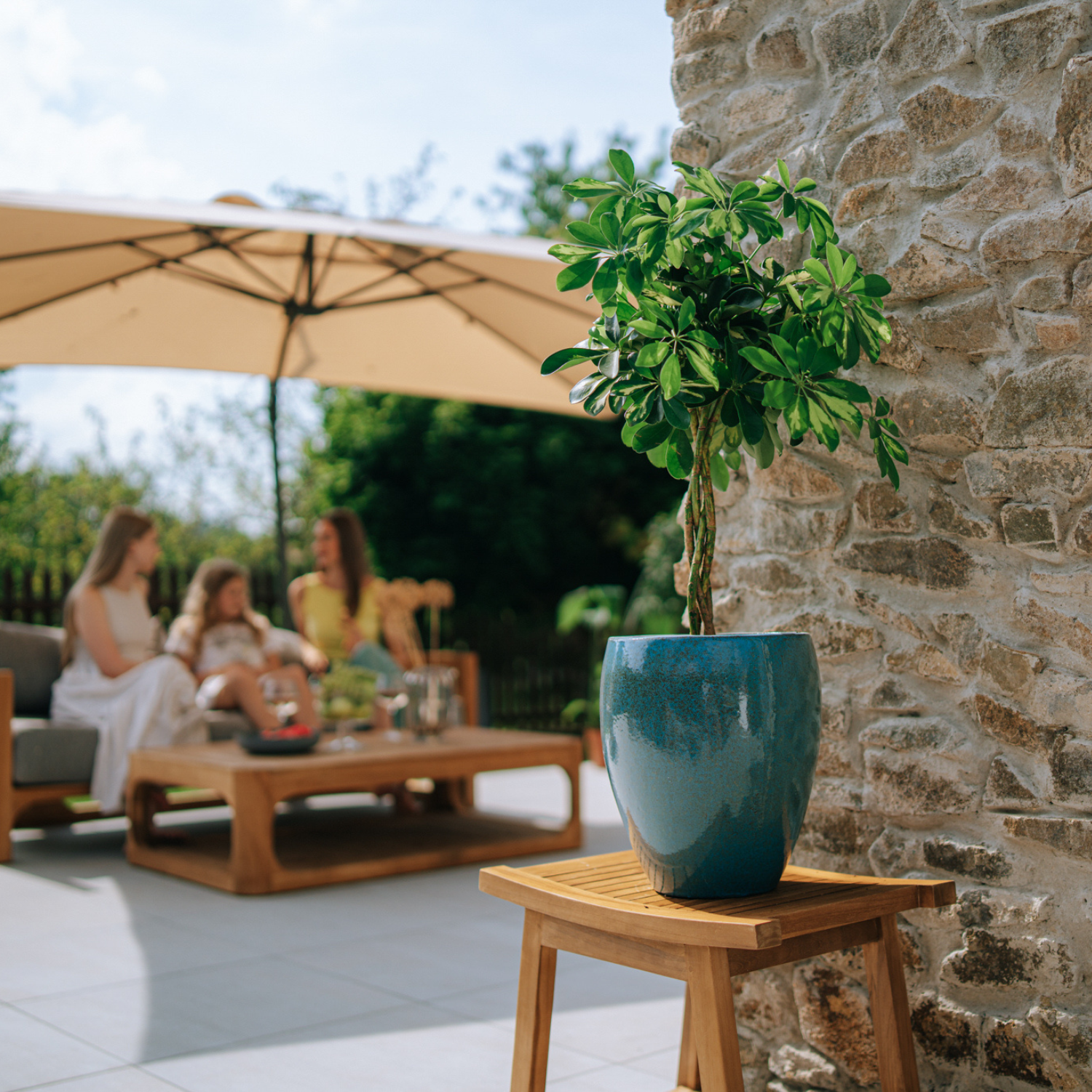 Pot LAFONTAINE 23x35cm bleu acier Provencelia