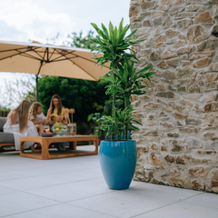 Pot LAFONTAINE 30x45cm bleu acier