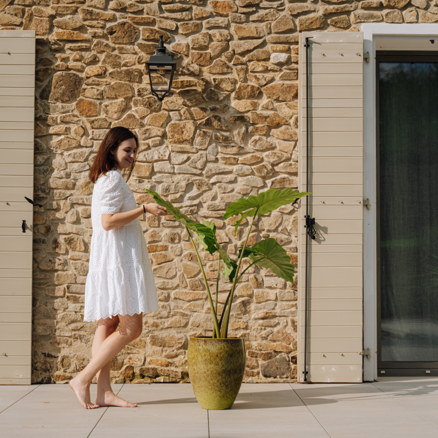 Pot LAFONTAINE 30x45cm vert lac Provencelia