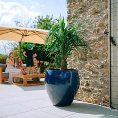 Pot LAFONTAINE 69x65cm bleu outremer