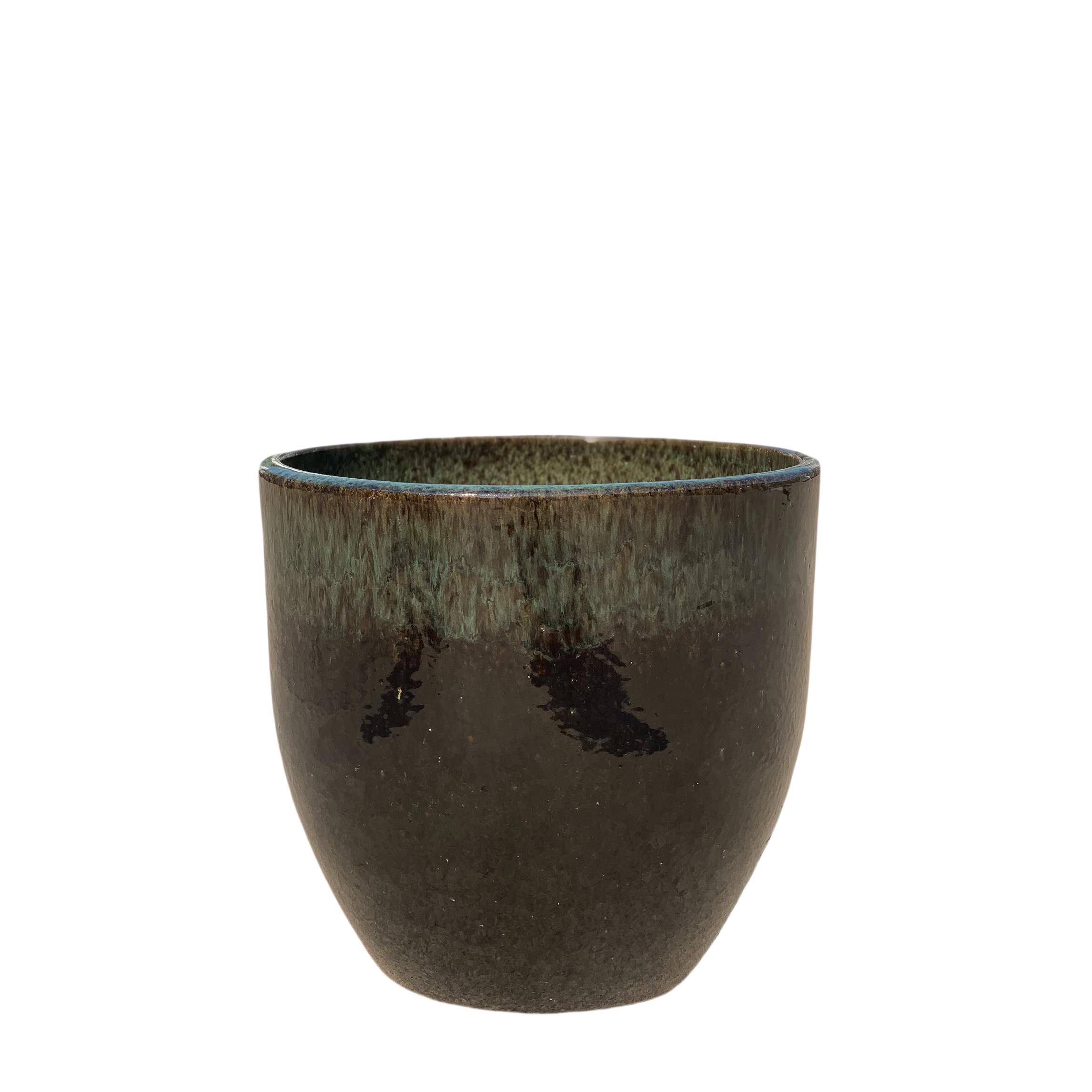 Pot LANCELOT 21x19cm noir & vert Provencelia