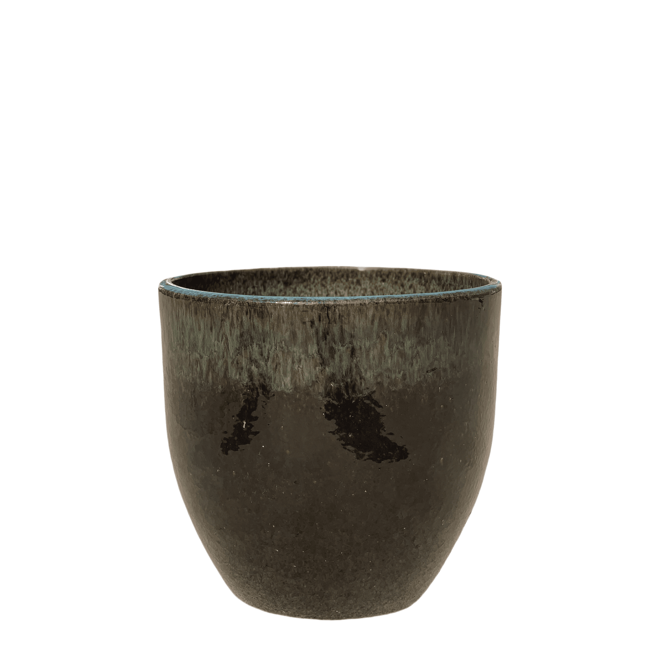 Pot LANCELOT 21x19cm noir & vert Provencelia
