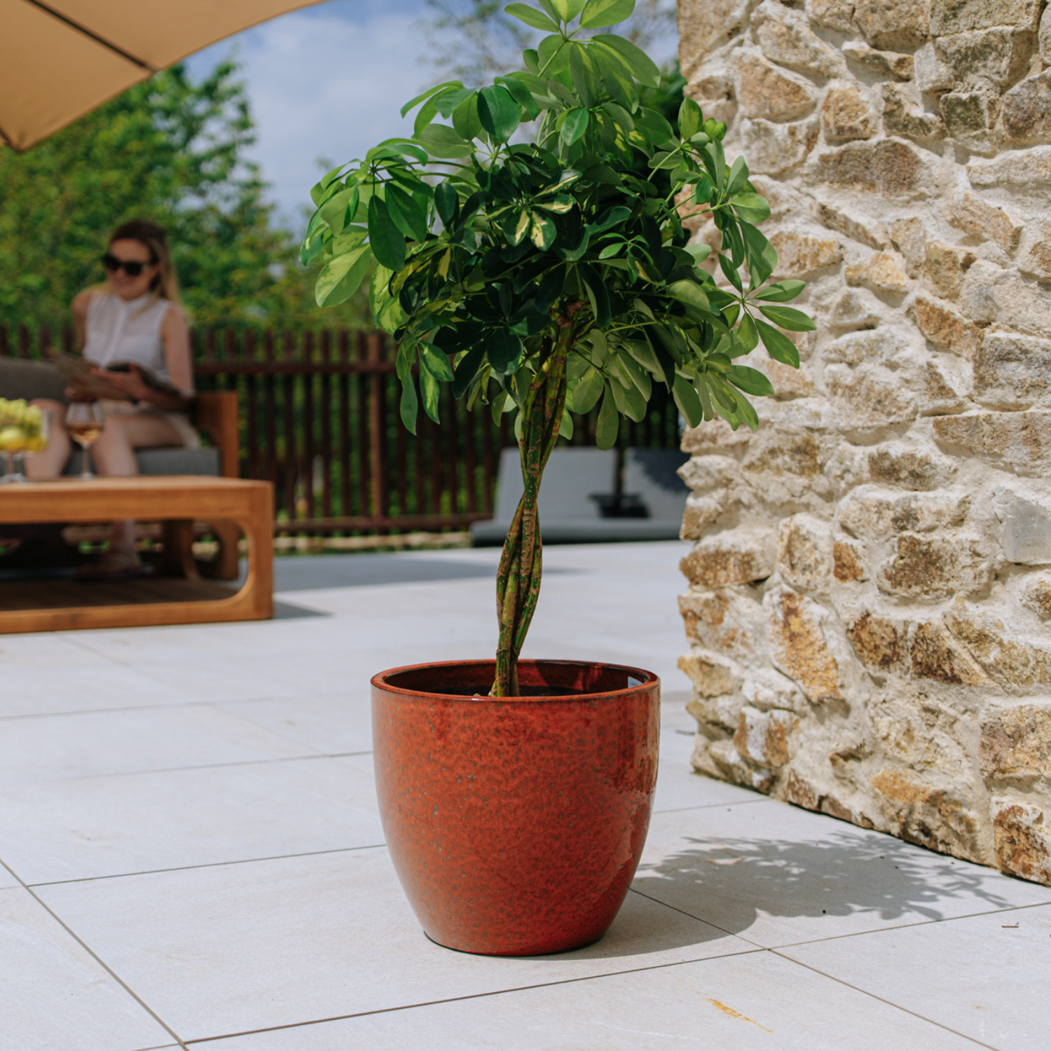 Pot LANCELOT 29x26cm rouille automnale Provencelia