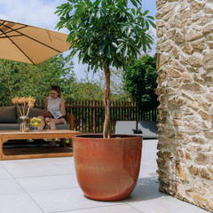 Pot LANCELOT 57x50cm rouille automnale