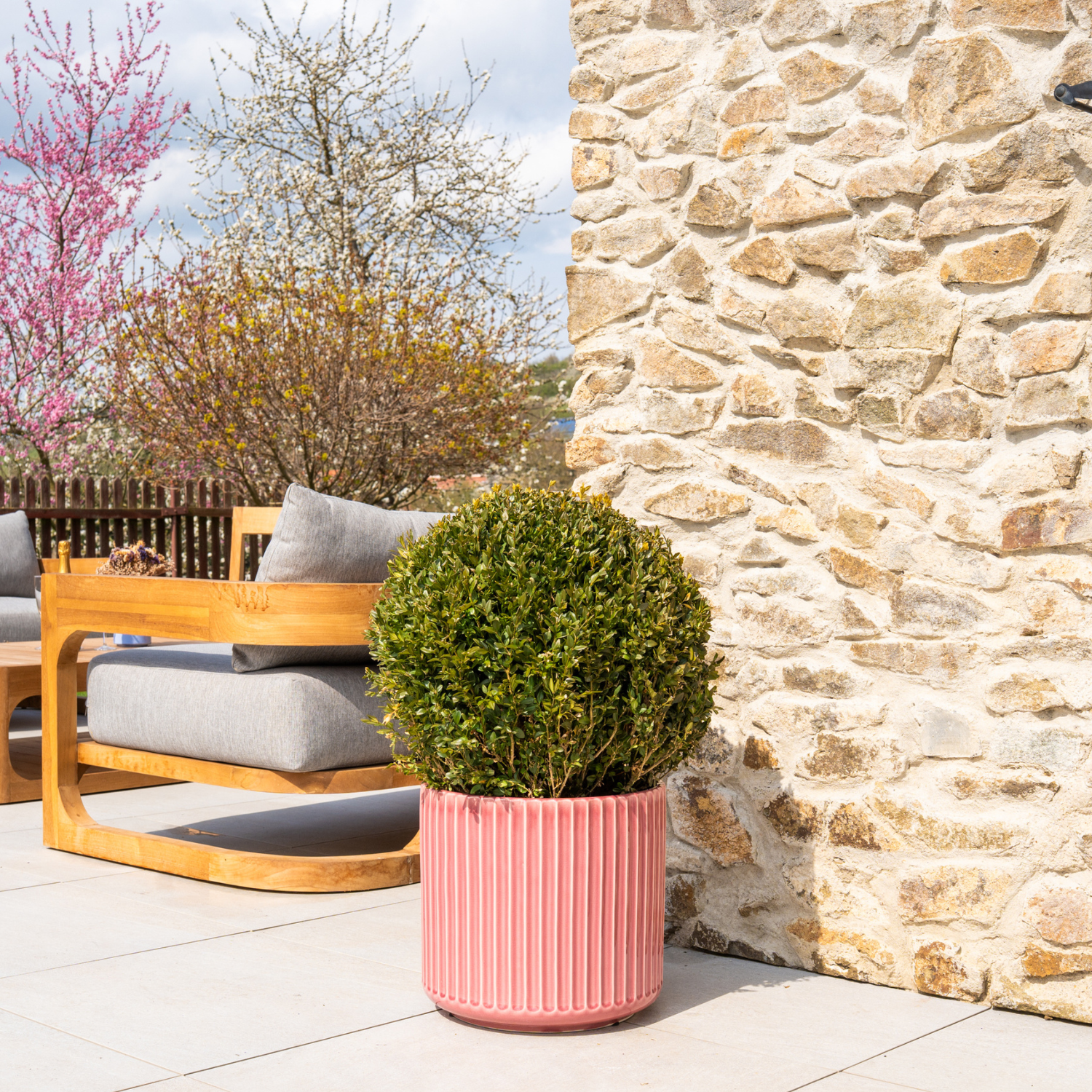 Pot LONDON 35x33cm Rose Provencelia