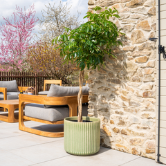 Pot LONDON 42x39cm vert-de-gris