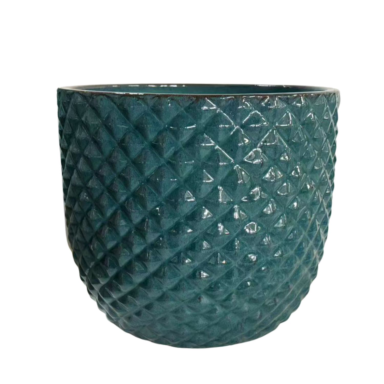 Pot MARS 30x30cm bleu pétrole Provencelia