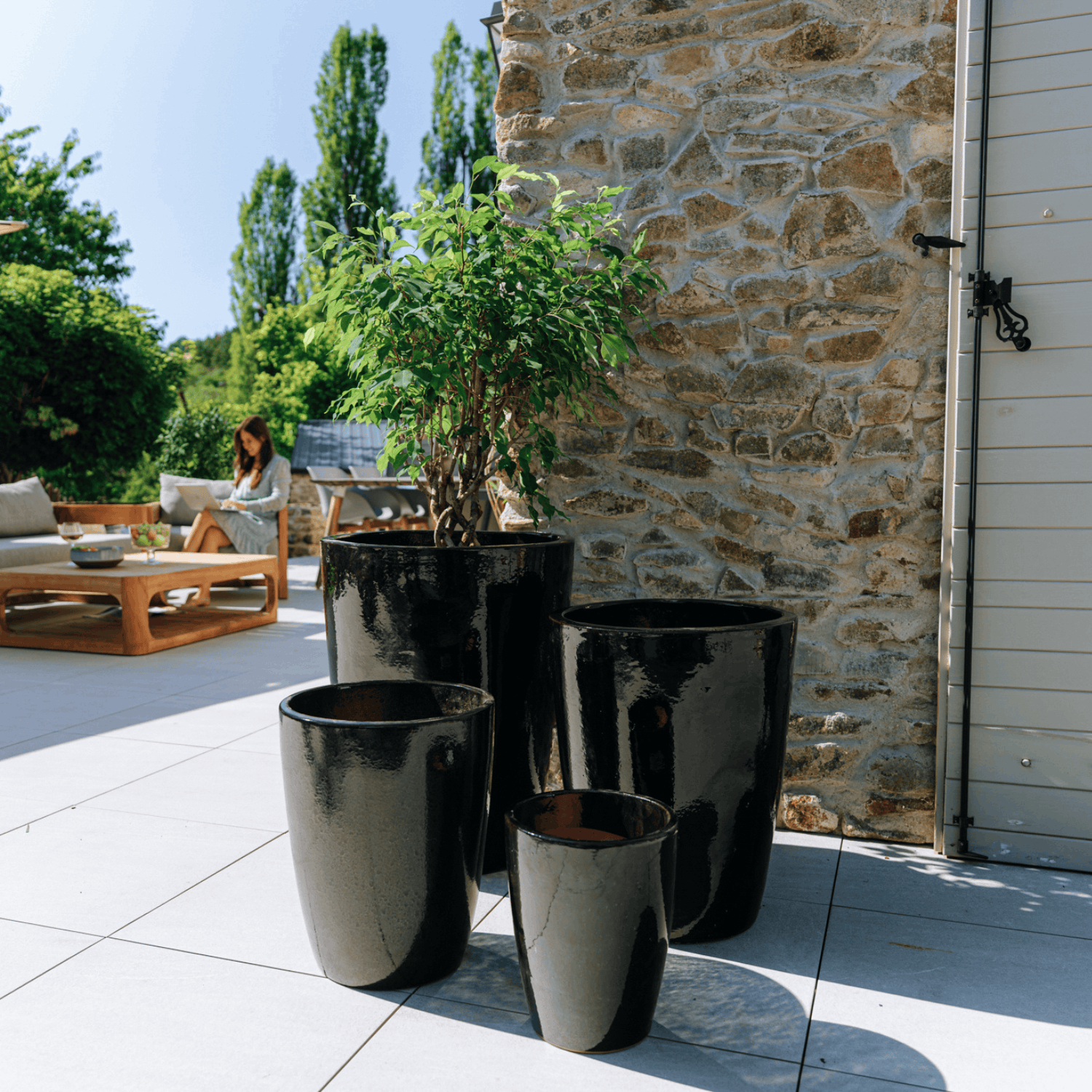 Pot MAZARIN 27x34cm noir Provencelia