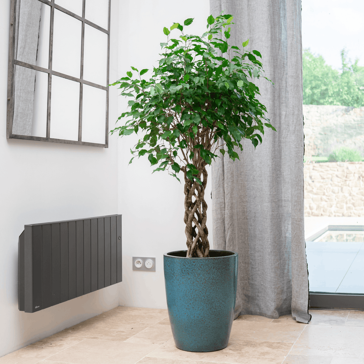 Planter MAZARIN 45x58cm iron blue Provencelia