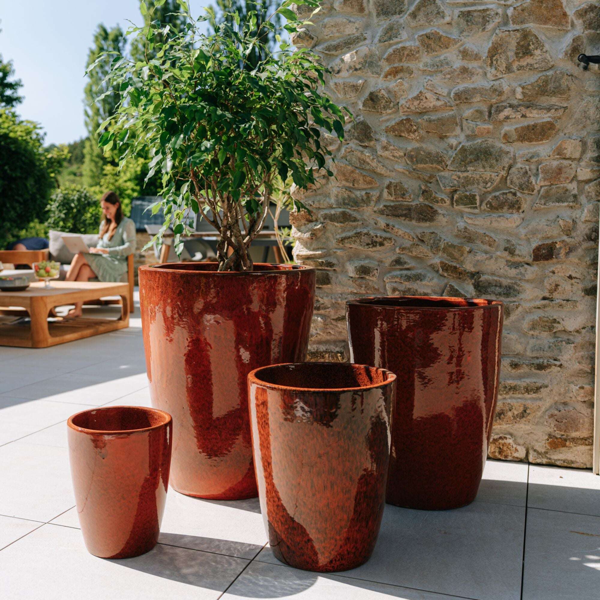 Pot MAZARIN 45x58cm orange tropical Provencelia