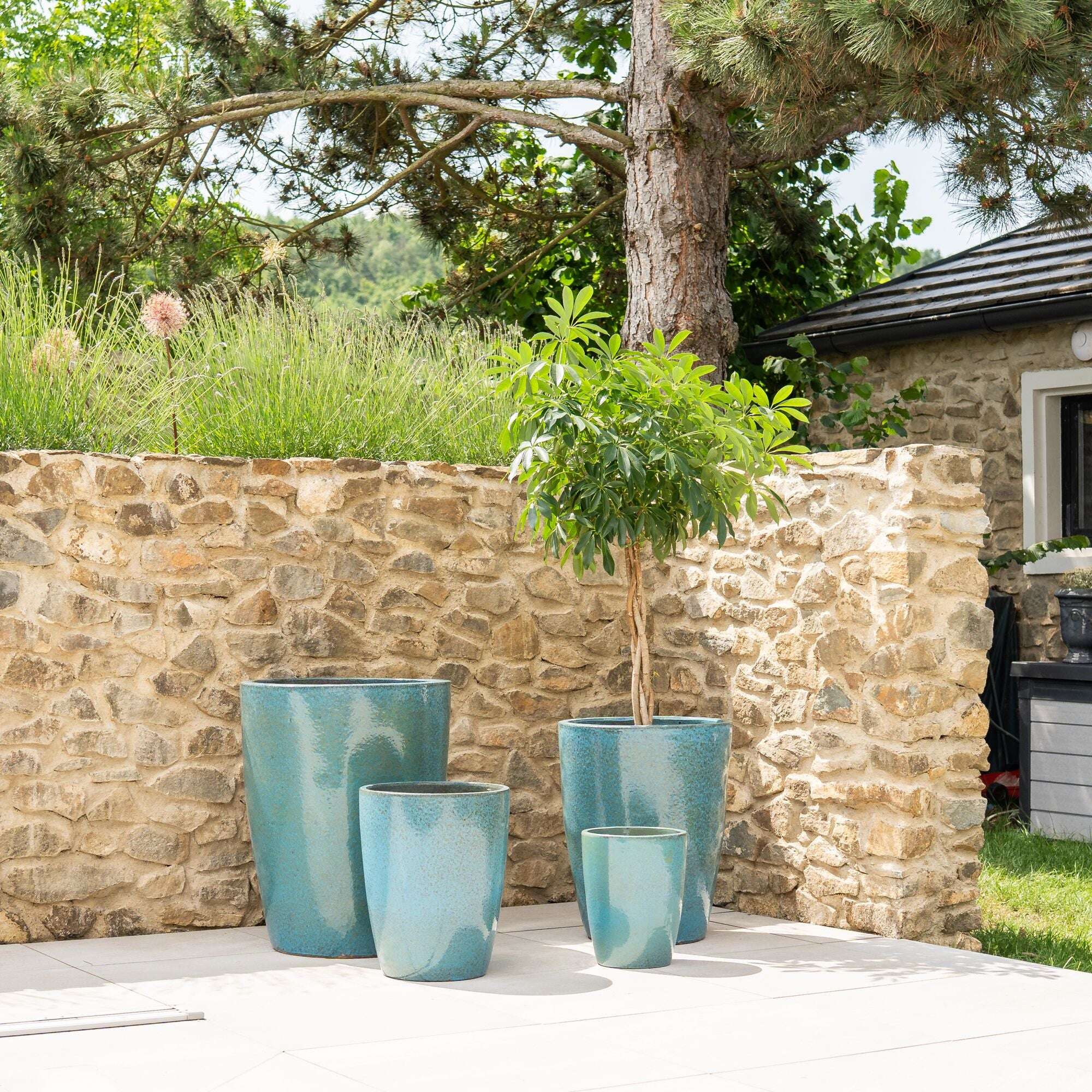 Pot MAZARIN 55x69cm bleu fer Provencelia