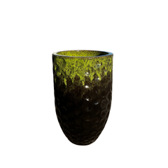 Pot MEROVEE 30x45cm vert sur noir