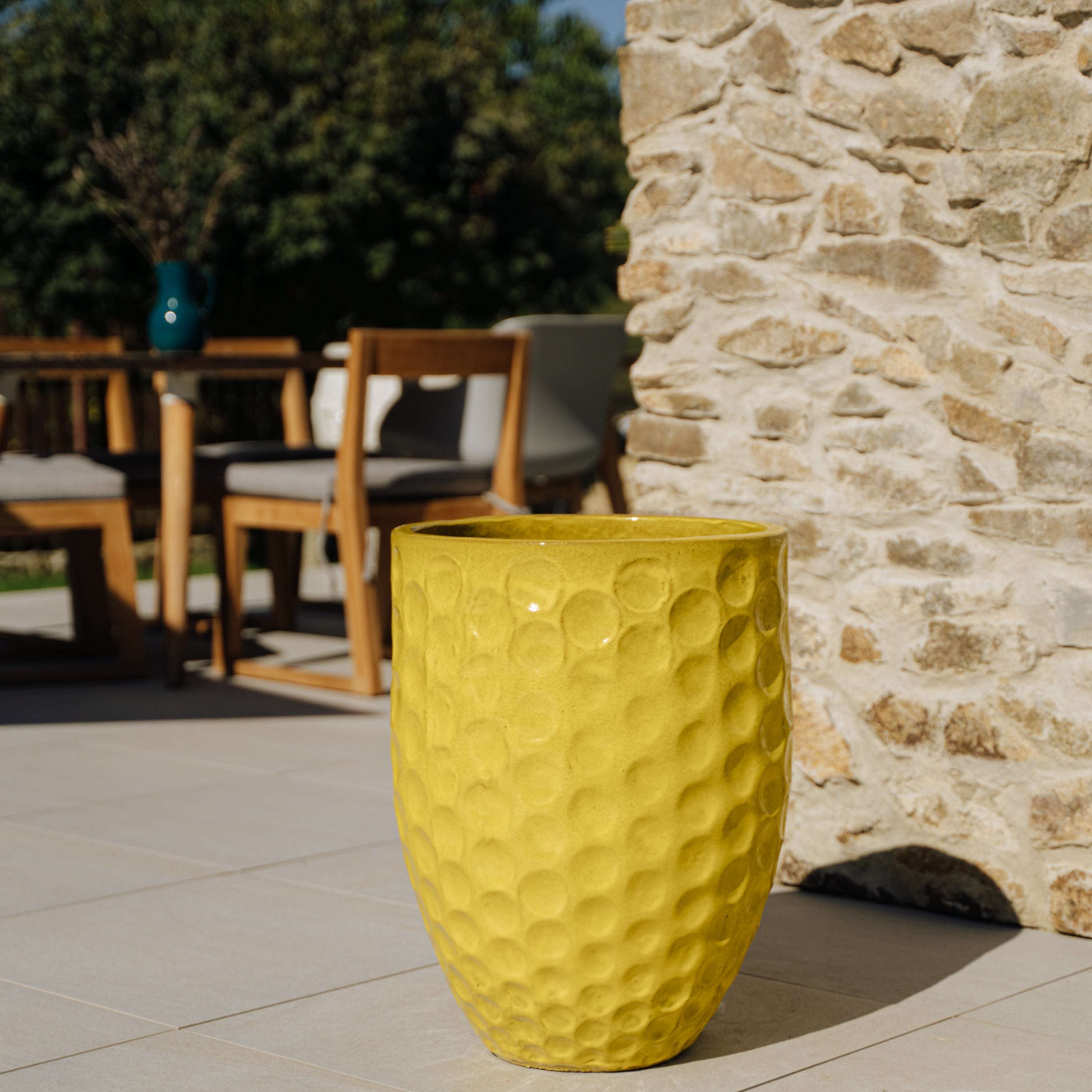 Pot MEROVEE 42x55cm, jaune Provencelia