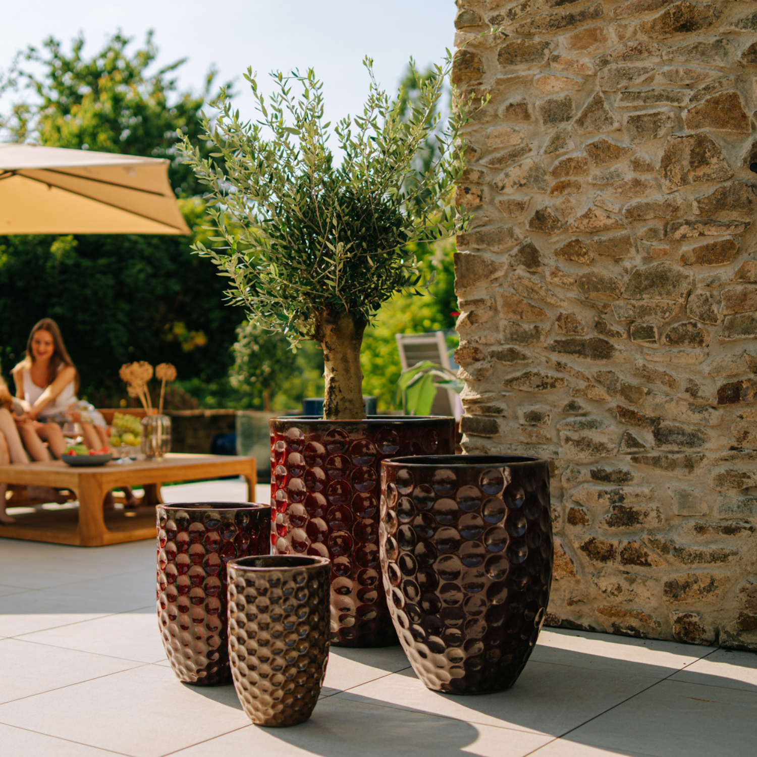 Pot MEROVEE 55x65cm rouge brique Provencelia